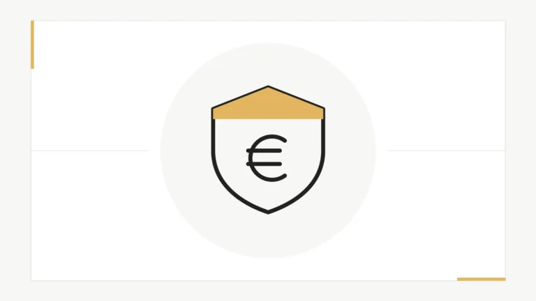 Bouclier de protection avec symbole euro
